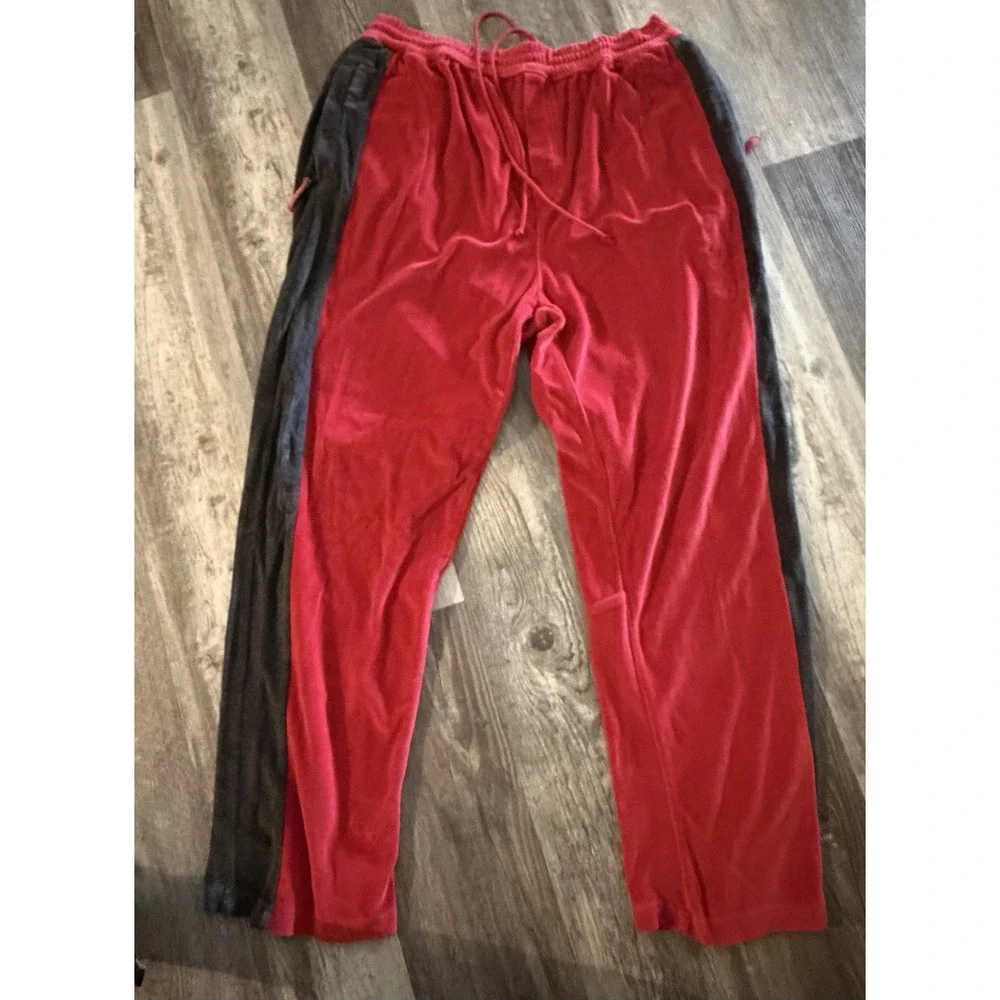 Fubu Platinum Plus Suede Track Pants Fat Albert Red Xxl